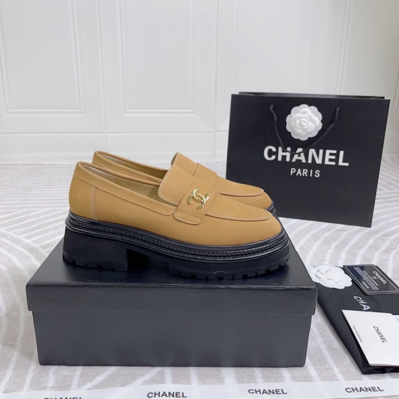 Ch*el leather shoes